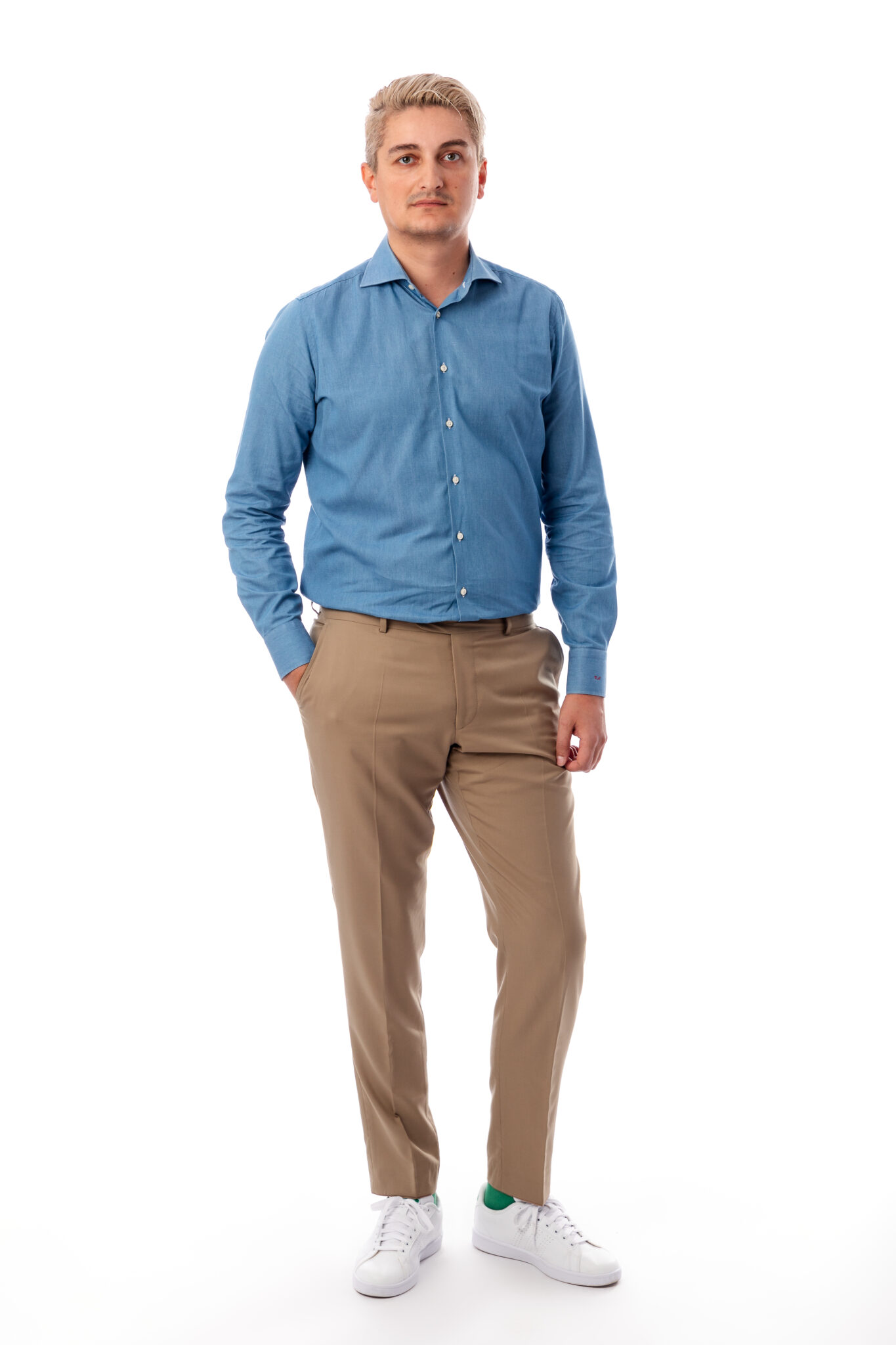 Cămașă bleu denim